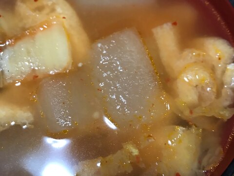 冬瓜と油あげのキムチスープ